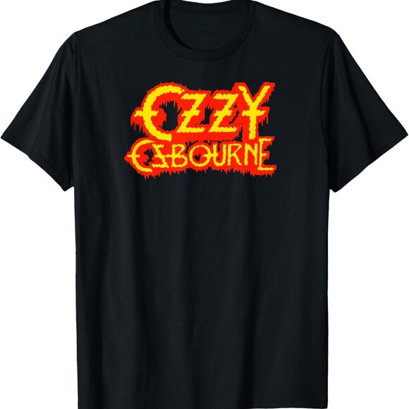 Ozzy Osbourne Horror Logo T-Shirt | Gothic Metal Graphic Tee Dark Rock Fan Shirt - Picture 1 of 5